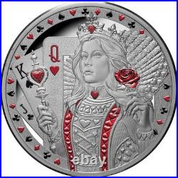 PRESALE 2026 Niue Queen of Hearts 1 oz Silver Proof Coin Box COA LE750