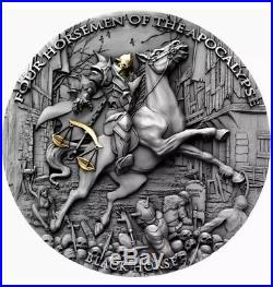 PRE-ORDER BLACK HORSE Four Horsemen Of The Apocalypse 2oz Silver Coin Niue 2020