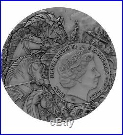 PRE-ORDER BLACK HORSE Four Horsemen Of The Apocalypse 2oz Silver Coin Niue 2020