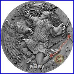 PROMETHEUS Ancient Myths 2 Oz Silver Coin 5$ Niue 2019 PRESALE