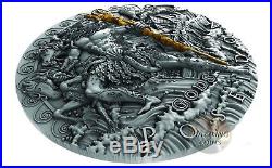 Poseidon God Of The Sea 2 Oz Silver Coin 2$ Niue 2018