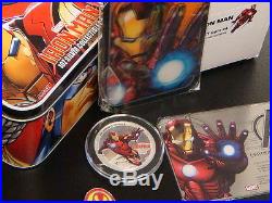 RARE LIMITED, 2014 $2 Niue 4 x 1oz silver proof coins The Avengers Marvel