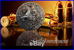 RED HORSE Four Horsemen Of The Apocalypse 2 Oz Silver Coin 5$ Niue 2019