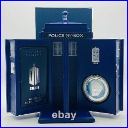 Rare 2013 Niue Dr Who 50th Anniversary 1oz Silver Proof $2 Coin In Tardis