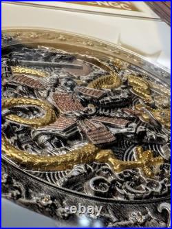 Rare 2025 Niue S$1 Samurai And Dragon Reverse PF 70 Antiqued Christmas Sale