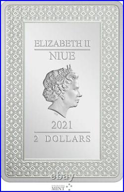 Rare! Sold Out New Zealand Mint 2021 Niue Tarot Card The Fool 1 Oz Silver