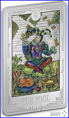 Rare! Sold Out New Zealand Mint 2021 Niue Tarot Card The Fool 1 Oz Silver