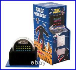 Rare Space Invaders 2018 Niue 1oz Silver Proof Lenticular $2 Coin Arcade Cabinet