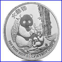 Roll of 20 2017 1 oz Niue Silver $2 Panda Coin BU (Lot, Tube of 20)