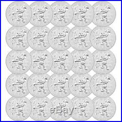 Roll of 25 2017 Niue 1 oz. Silver Mickey Mouse Steamboat Willie $2 SKU45487