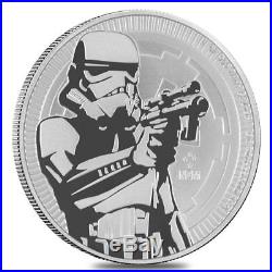 Roll of 25 2018 1 oz Niue Silver $2 Star Wars Stormtrooper BU (Tube, Lot of 25)