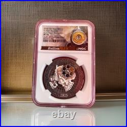 Russian Roulette 2025 1 oz $1 Silver Coin NGC PF 70 Bullet Head Label Niue