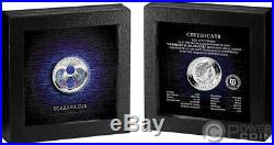 SAPPHIRE SCARABAEUS Ancient Symbol Silver Coin 1$ Niue 2020