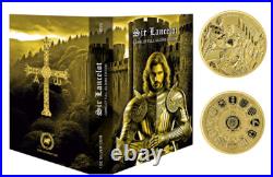 SIR LANCELOT Camelot Gold Gilded 1 Oz Silver Coin Niue 2024