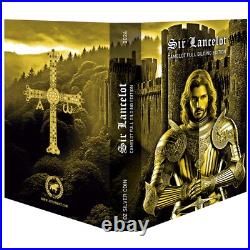 SIR LANCELOT Camelot Gold Gilded 1 Oz Silver Coin Niue 2024