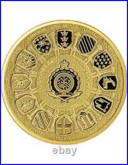 SIR LANCELOT Camelot Gold Gilded 1 Oz Silver Coin Niue 2024