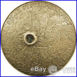 SOLAR SYSTEM MERCURY NWA 8409 Meteorite Silver Coin 1$ Niue 2016