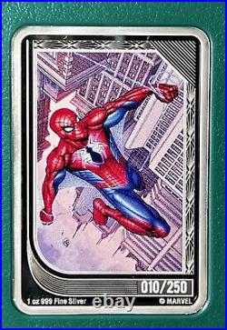 SPIDER-MAN MARVEL mint Trading Coins NZ Mint LOW #10! Limited Mintage Green