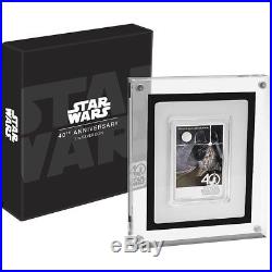 STAR WARS 40TH ANNIVERSARY POSTER 2017 1 oz Pure Silver Coin NZ MINT