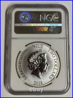 STAR WARS Stormtrooper EARLY RELEASES 2018 Niue 1 Oz. Silver MS 70 In Case