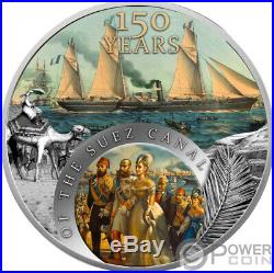 SUEZ CANAL 150th Anniversary 1 Oz Silver Coin 1$ Niue 2019
