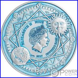 SUN AND MOON Celestial Bodies 2 Oz Silver Coin 5$ Niue 2017