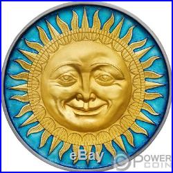 SUN Celestial Bodies 2 Oz Silver Coin 5$ Niue 2017