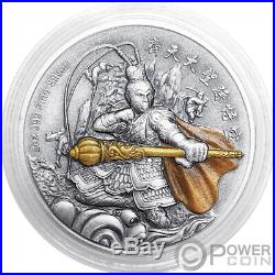 SUN WUKONG Monkey King Chinese Gods Mythology 2 Oz Silver Coin 5$ Niue 2019