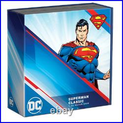 SUPERMAN CLASSIC D. C. COMICS 1 Oz Silver Proof Coin Niue $2 Mintage just 5,000