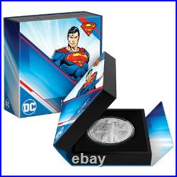 SUPERMAN CLASSIC D. C. COMICS 1 Oz Silver Proof Coin Niue $2 Mintage just 5,000