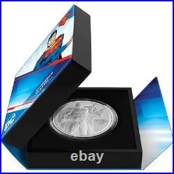 SUPERMAN CLASSIC D. C. COMICS 1 Oz Silver Proof Coin Niue $2 Mintage just 5,000