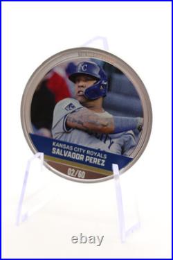 Salvador Perez MLB Mint Trading Coin Niue NZ Mint 02/60 2024 1oz Silver. 999 Salvador Perez MLB Mint Trading Coin Niue NZ Mint 02/60 2024 1oz Silver. 999