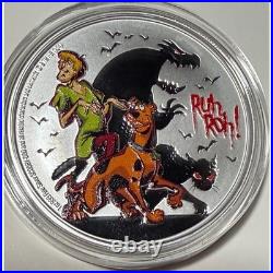 Scooby-Doo Ruh Roh 1 oz. 999 Silver Coin 2024 Niue $2 Agoro Limited Mintage 1000