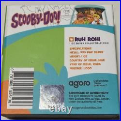 Scooby-Doo Ruh Roh 1 oz. 999 Silver Coin 2024 Niue $2 Agoro Limited Mintage 1000