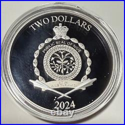 Scooby-Doo Ruh Roh 1 oz. 999 Silver Coin 2024 Niue $2 Agoro Limited Mintage 1000