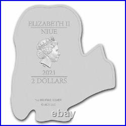 Set of 3 2021 Niue Minion Shaped Stuart Bob Kevin 1 oz. 999 Silver Proof Coins