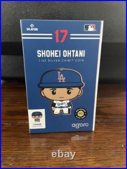 Shohei Ohtani 1oz. Silver Chibi Coin White Home DODGERS Uniform #0568 of 2000