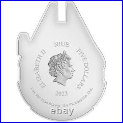 Silver Coin Star Wars T Millennium Falke T 2022-Niue 3 Oz PP