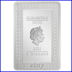 Silver Coin The Fool Tarot Cards (1.) 2021-Niue 1 Oz PP in Color