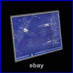 Star WarsT X-Wing T-70T Blueprint 1 oz Silver Foil (2025)