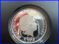 Star Wars 2016 Niue Princess Leia Organa 1oz Silver Proof Coin With Box& COA
