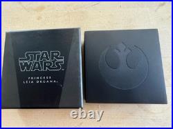 Star Wars 2016 Niue Princess Leia Organa 1oz Silver Proof Coin With Box& COA