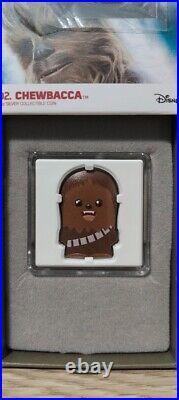 Star Wars 2020 Chewbacca Chibi 1 oz. 0.999 Silver Coin 2K Minted NZ Mint