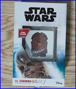 Star Wars 2020 Chewbacca Chibi 1 oz. 0.999 Silver Coin 2K Minted NZ Mint