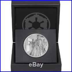 Star Wars $2 Proof 1 Oz 999 Silver Coin 2016 Darth Vader Niue Disney COA Box