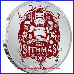 Star Wars Christmas Stormtroopers 1 oz silver coin Niue 2020