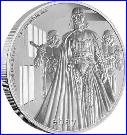 Star Wars Darth Vader 1 Oz Silber Münze 2$ Niue 2016 Silber 999/1000