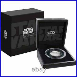 Star Wars Death Star Niue 2 oz Silver $5 2018 Proof Ultra High Relief Coin