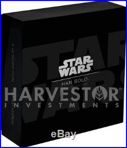 Star Wars Han Solo Ultra High Relief 2 Oz. Coin Ngc Pf70 First Releases