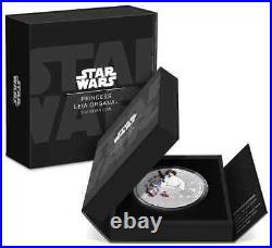 Star Wars Princess Leia Organa 3oz Silver Coin Niue 2023